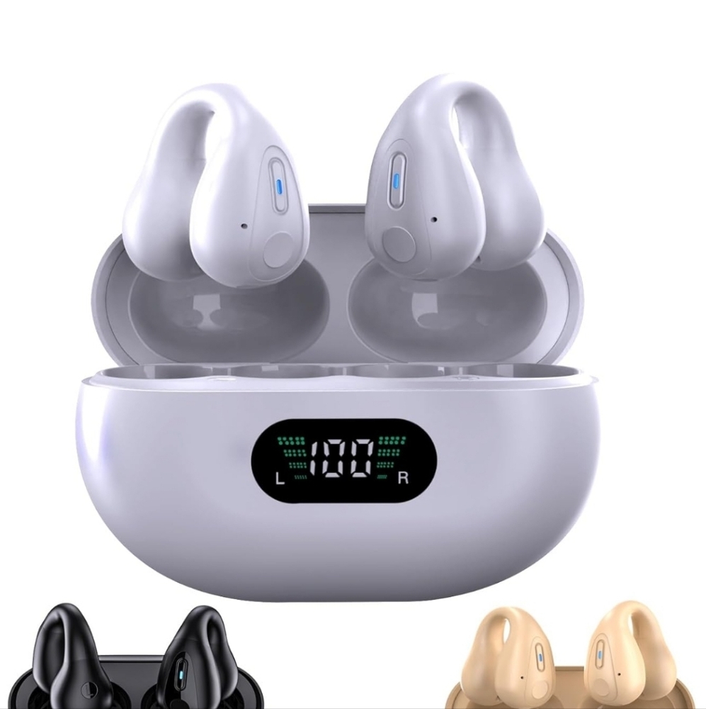 Generic Clip On Wireless Earbuds - Black